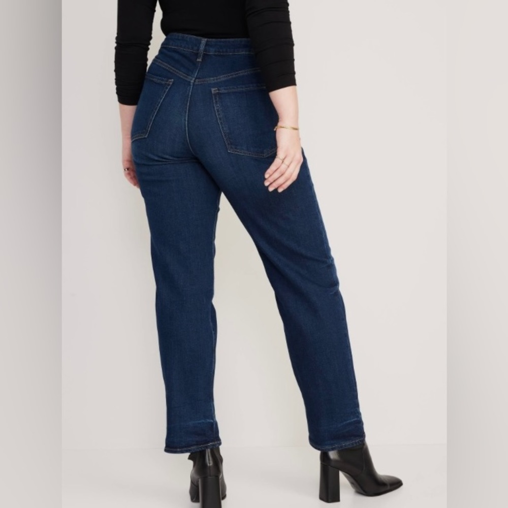 Old Navy High Rise O.G. Loose Secret Smooth Pockets - Medium Wash Jeans; Sz:12 - Picture 2 of 13